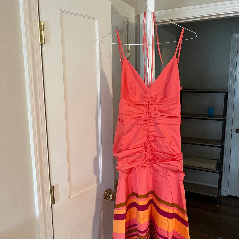 Veronica Beard Fitz Halter Dress